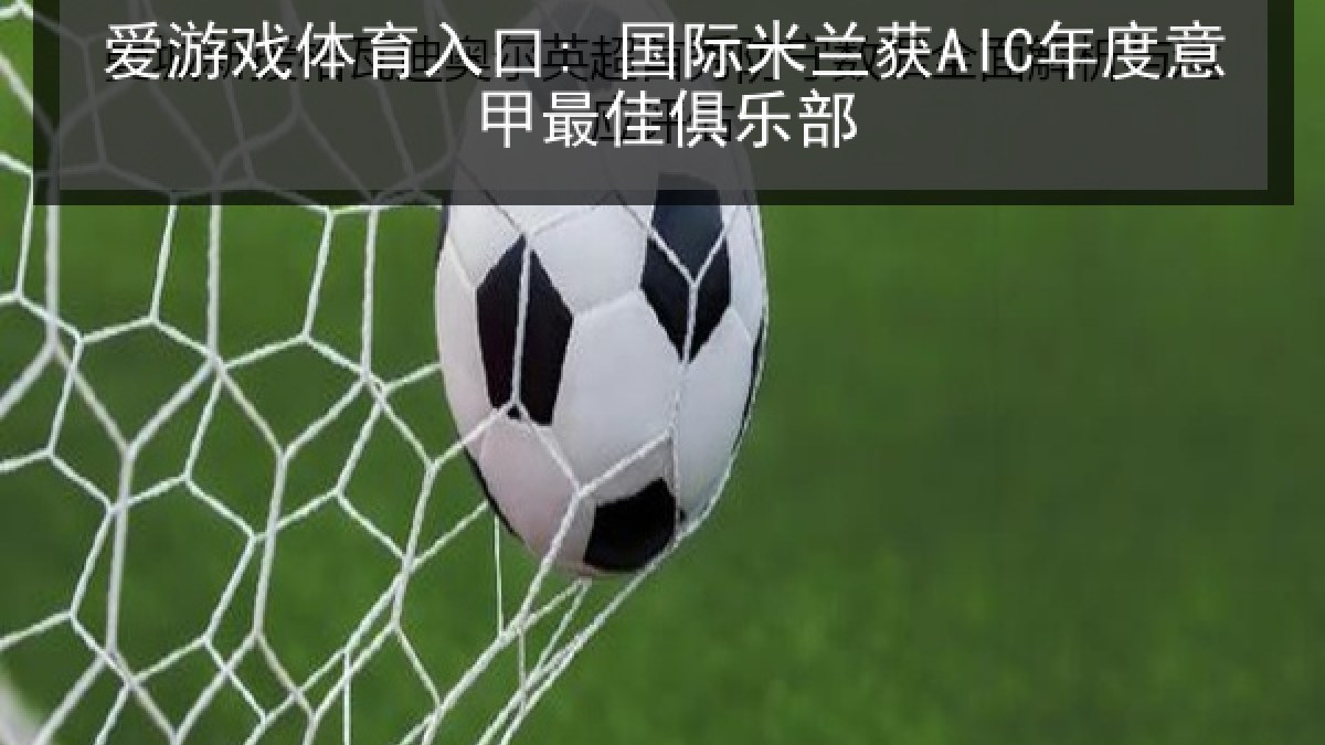 爱游戏体育入口: 国际米兰获AIC年度意甲最佳俱乐部